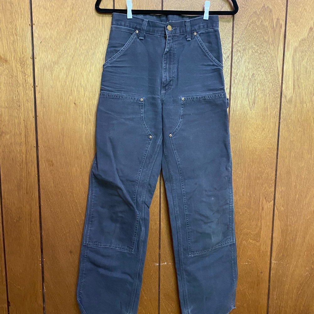 Grey Double Knee Carhartt Pants